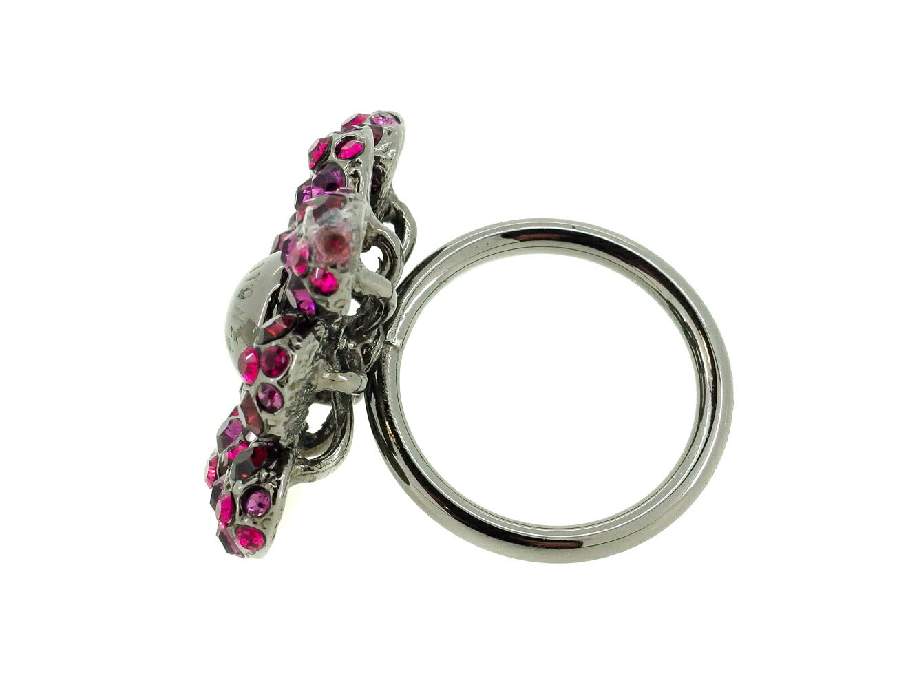LOUIS VUITTON Ring Black Pink Purple ♯S around 9.5号 Bergmilueunnuny S