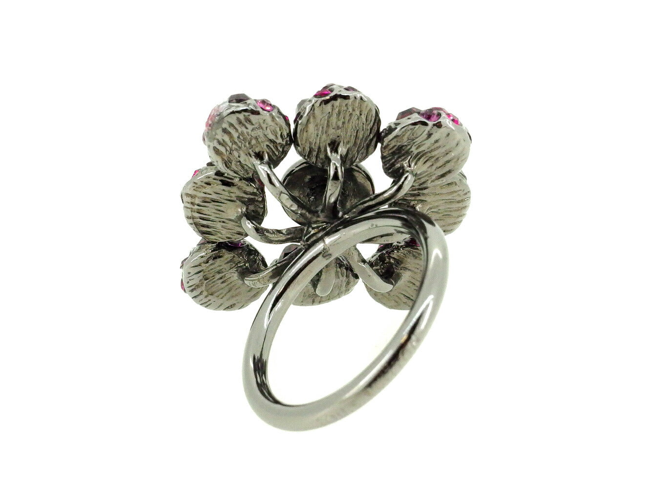 LOUIS VUITTON Ring Black Pink Purple ♯S around 9.5号 Bergmilueunnuny S