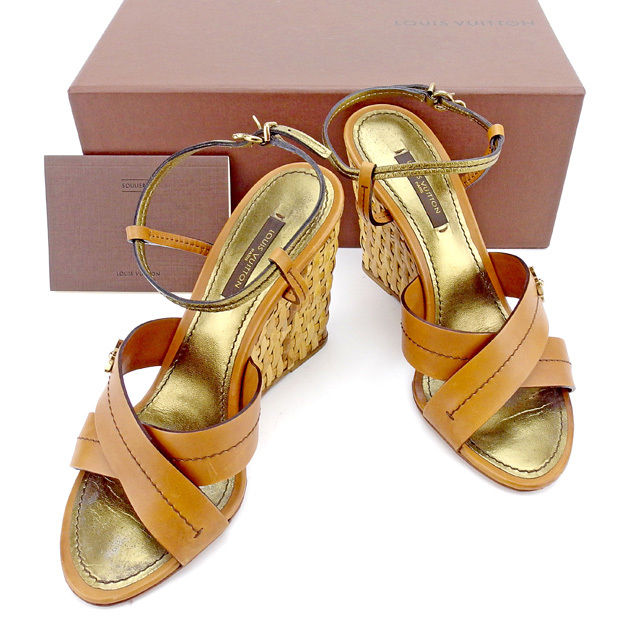 LOUIS VUITTON Sandals light brown #35･1/2