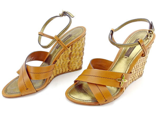 LOUIS VUITTON Sandals light brown #35･1/2