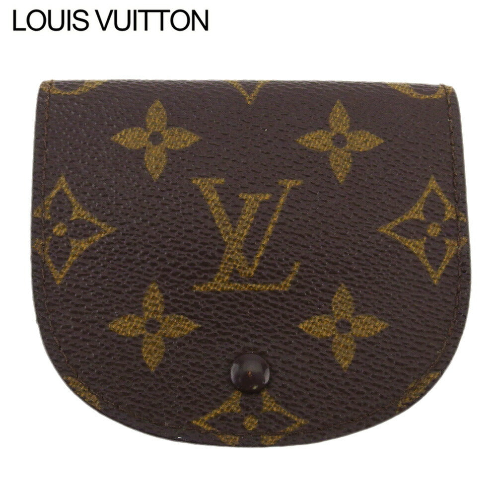 LOUIS VUITTON Coin case M61970 Monogram canvas, leather Brown Porto Moneg