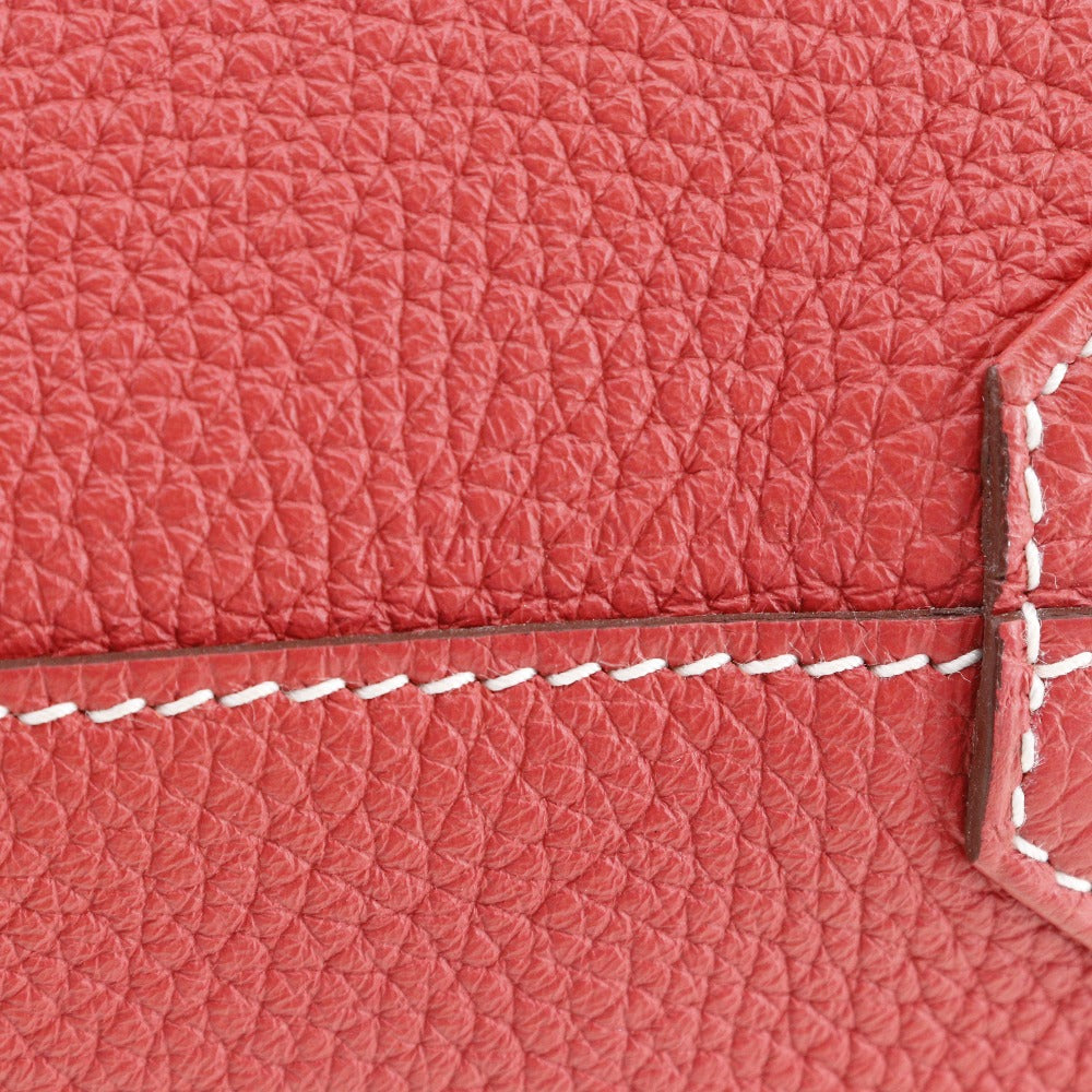 HERMES Tote Bag leather Red/pink reversible Doble Sense 28 Women  d