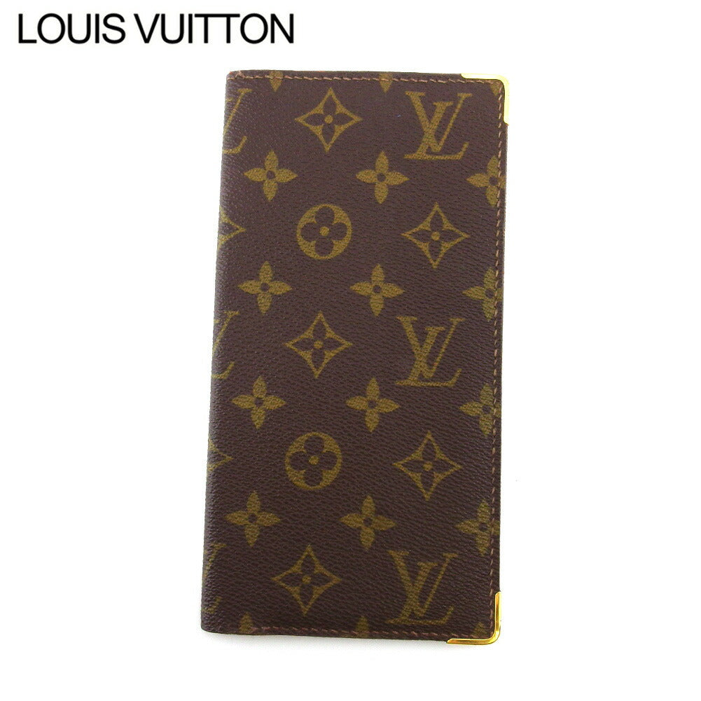 LOUIS VUITTON Bill Compartment No.254 Brown beige gold