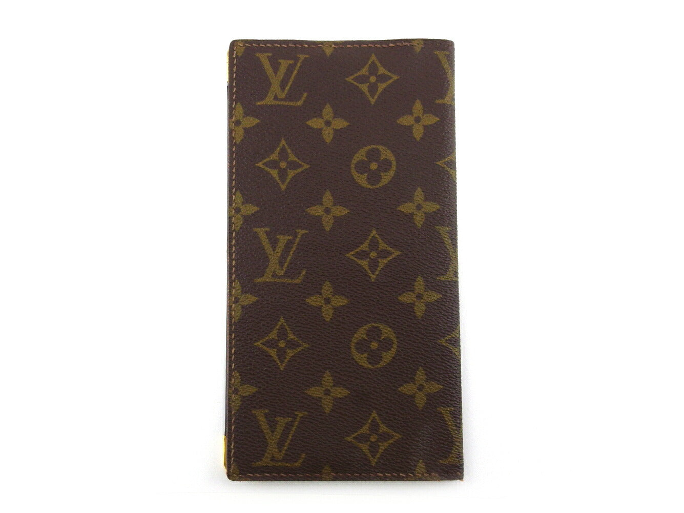 LOUIS VUITTON Bill Compartment No.254 Brown beige gold