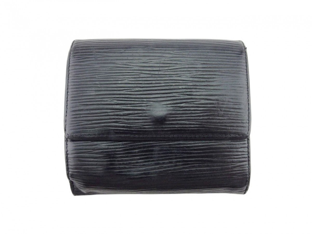 LOUIS VUITTON Bifold Wallet M63482 Noir Porte Monnaie Billets Cartes Credit