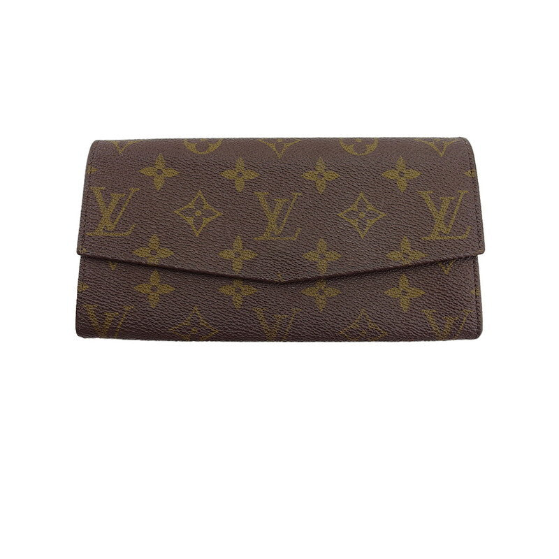 LOUIS VUITTON Long Wallet Purse No.212 Monogram canvas Brown beige
