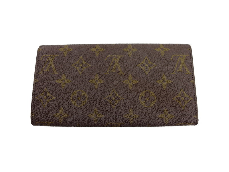 LOUIS VUITTON Long Wallet Purse No.212 Monogram canvas Brown beige