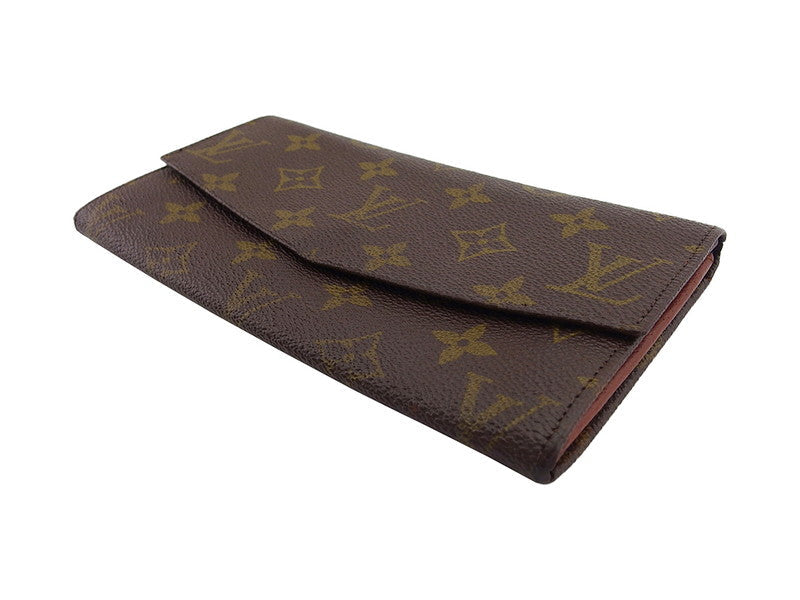 LOUIS VUITTON Long Wallet Purse No.212 Monogram canvas Brown beige