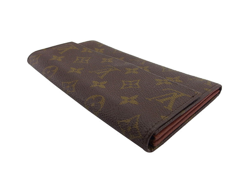 LOUIS VUITTON Long Wallet Purse No.212 Monogram canvas Brown beige