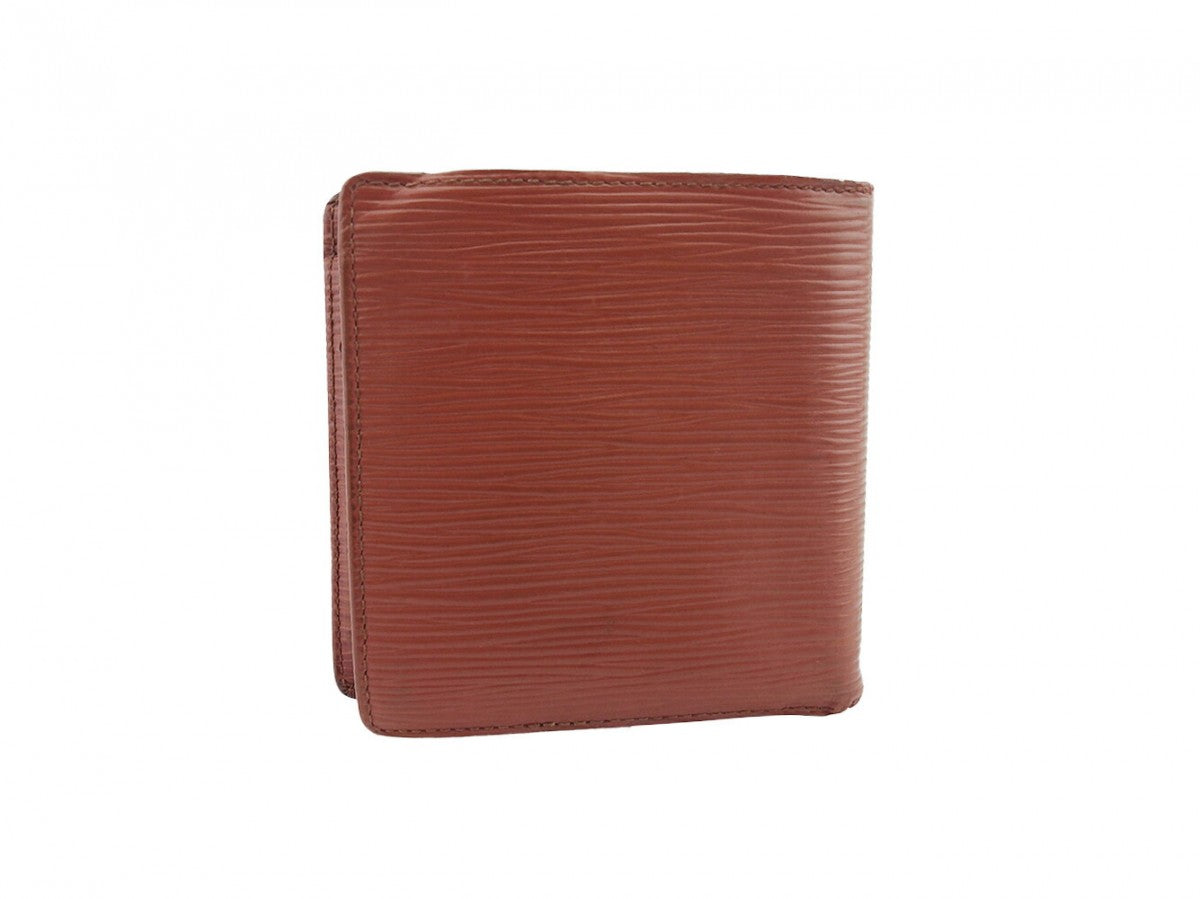 LOUIS VUITTON Bifold Wallet M63543 Brown Porte Billets Cartes Crdit Monet