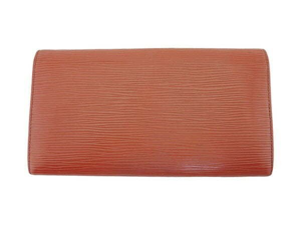 LOUIS VUITTON Long Wallet Purse Kenya Brown Portomoné Credit