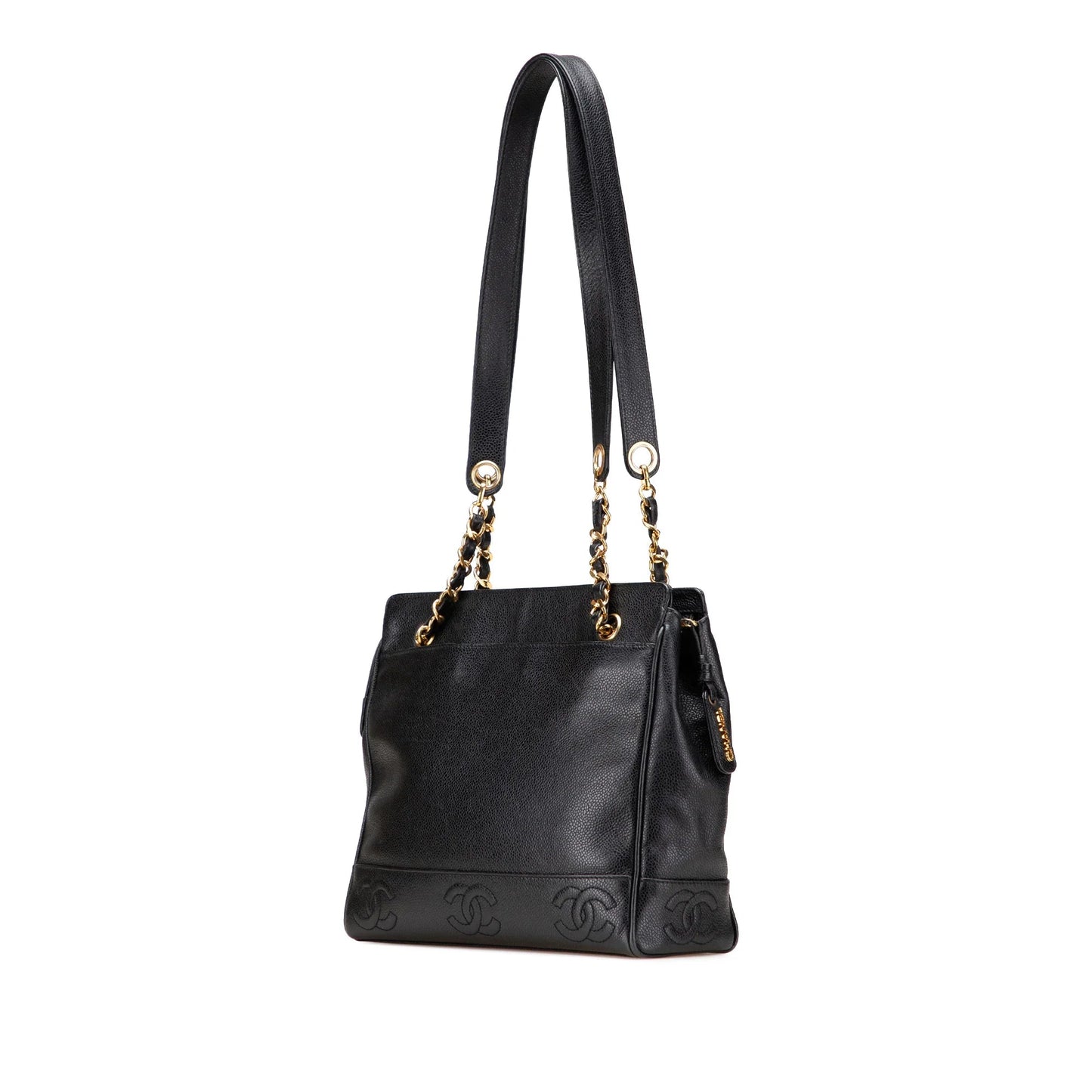 Black Chanel Triple CC Caviar Shoulder Bag