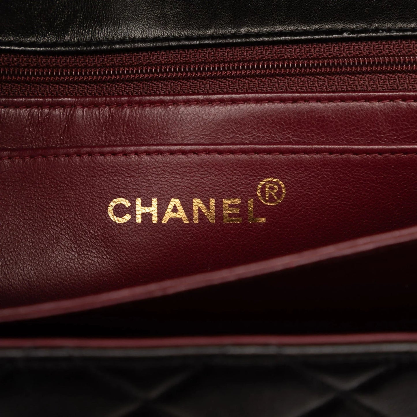 Black Chanel CC Quilted Lambskin Handbag