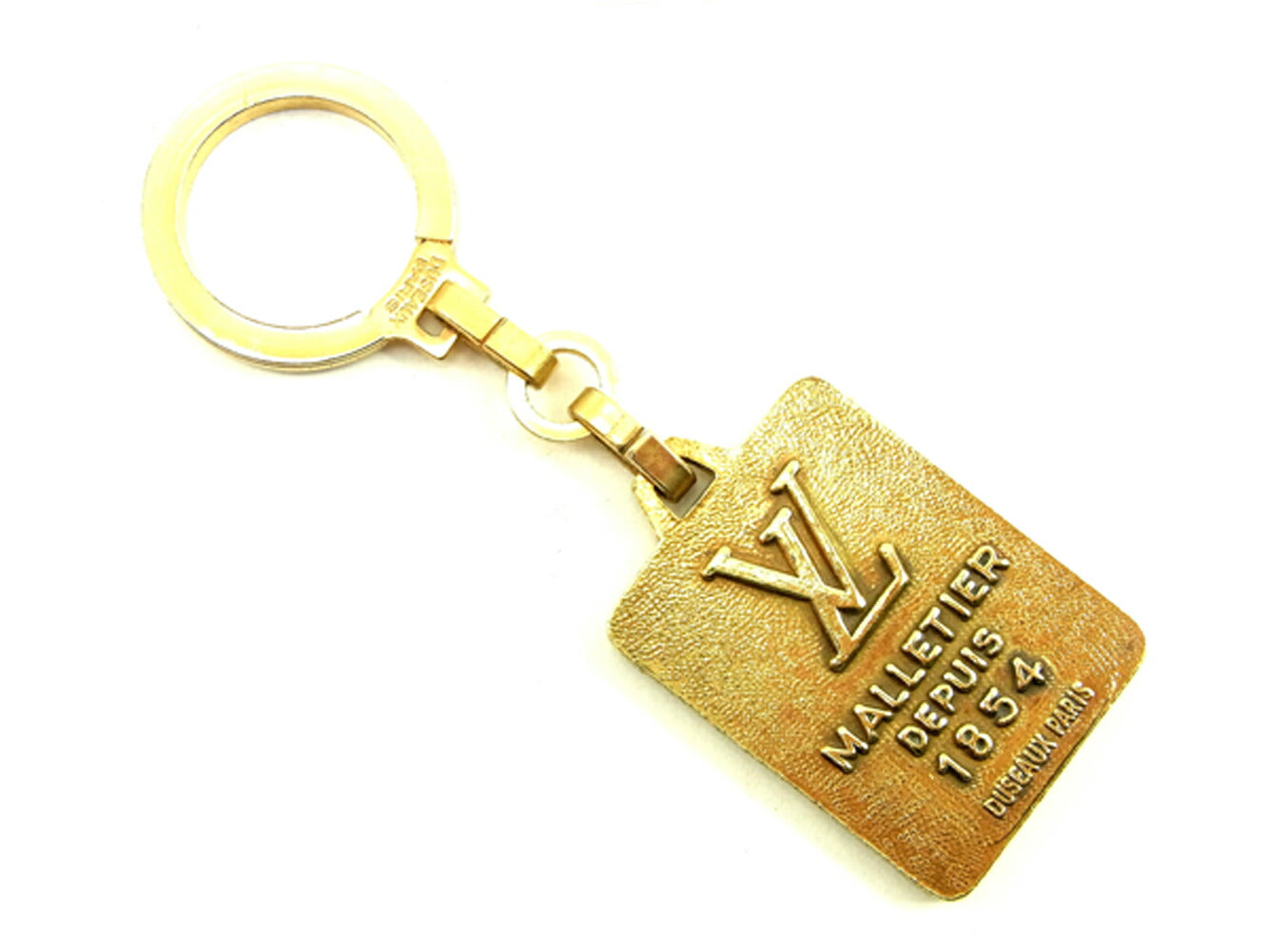 LOUIS VUITTON Key ring Gold Plated gold