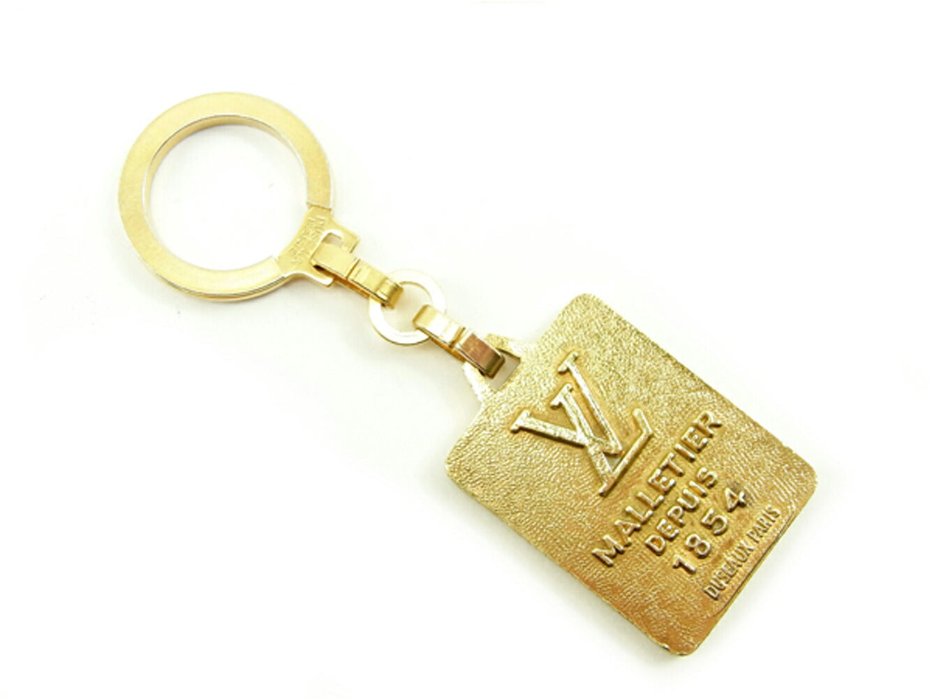 LOUIS VUITTON Key ring Gold Plated gold