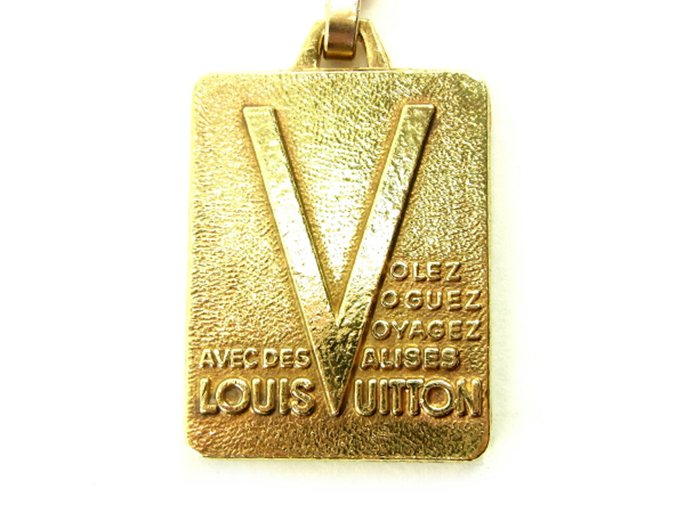LOUIS VUITTON Key ring Gold Plated gold