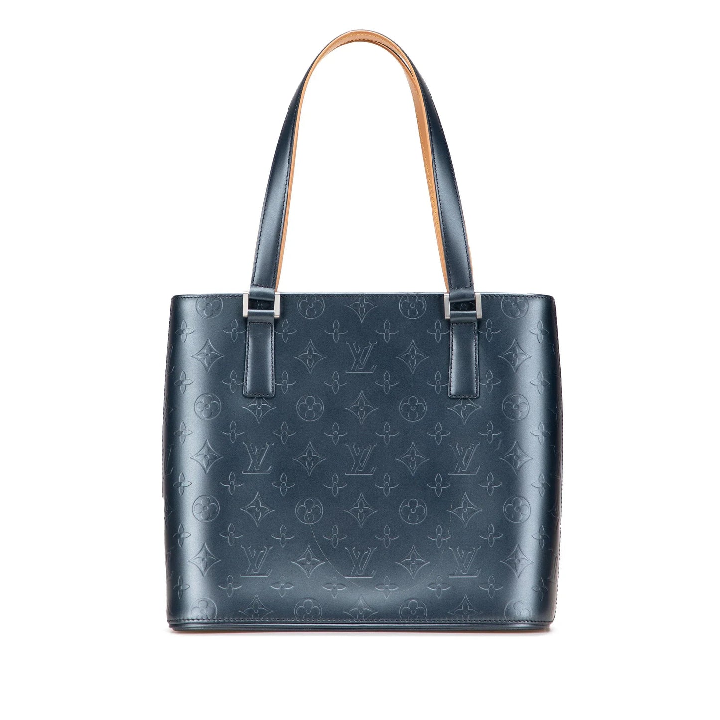 Blue Louis Vuitton Monogram Mat Stockton Tote Bag