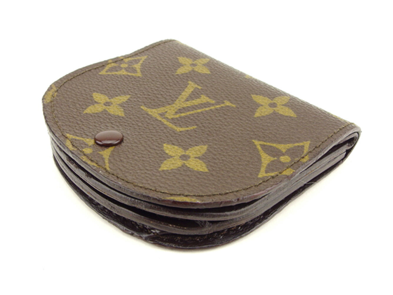 LOUIS VUITTON Coin case M61970 Brown Porto Moneg