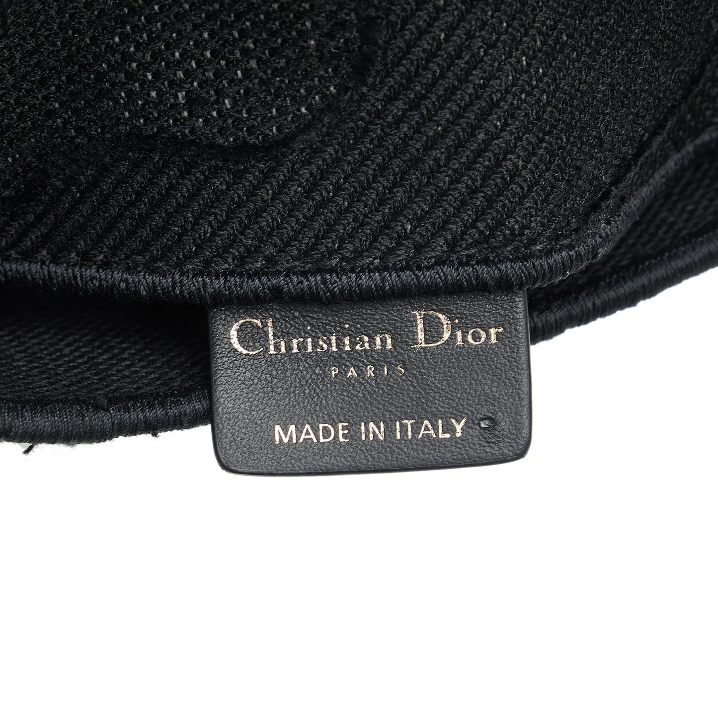 Black Dior Embroidered Canvas Camouflage Saddle Belt Bag