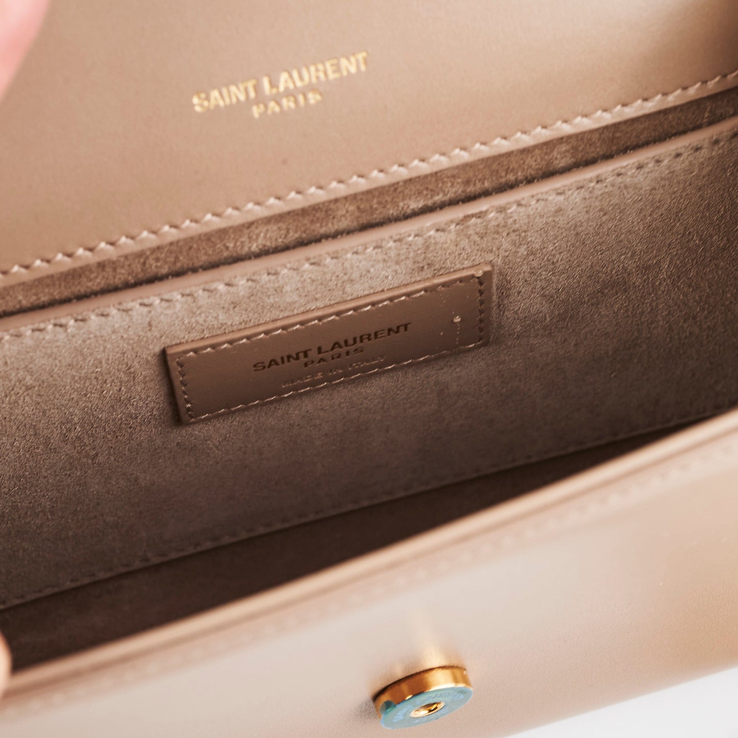 Saint Laurent Kate Tassel Taupe Small