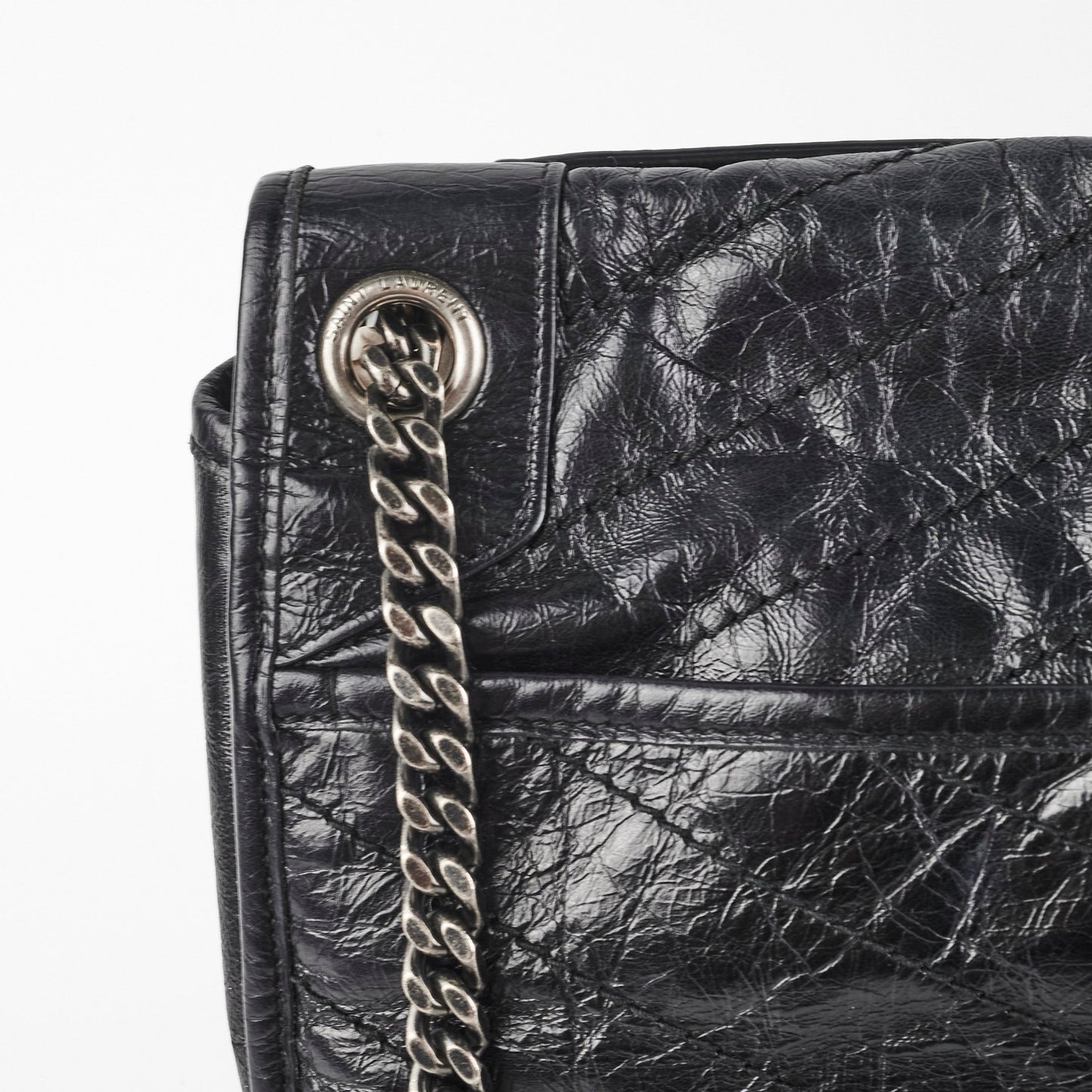 Saint Laurent Niki Large Black   Leather