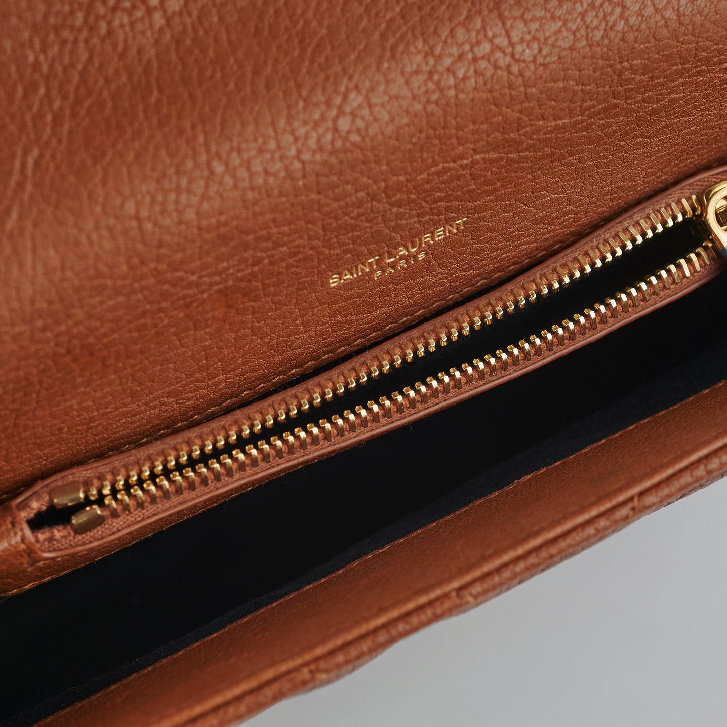 Saint Laurent Medium College Brown