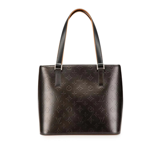 Gray Louis Vuitton Monogram Mat Stockton Tote Bag
