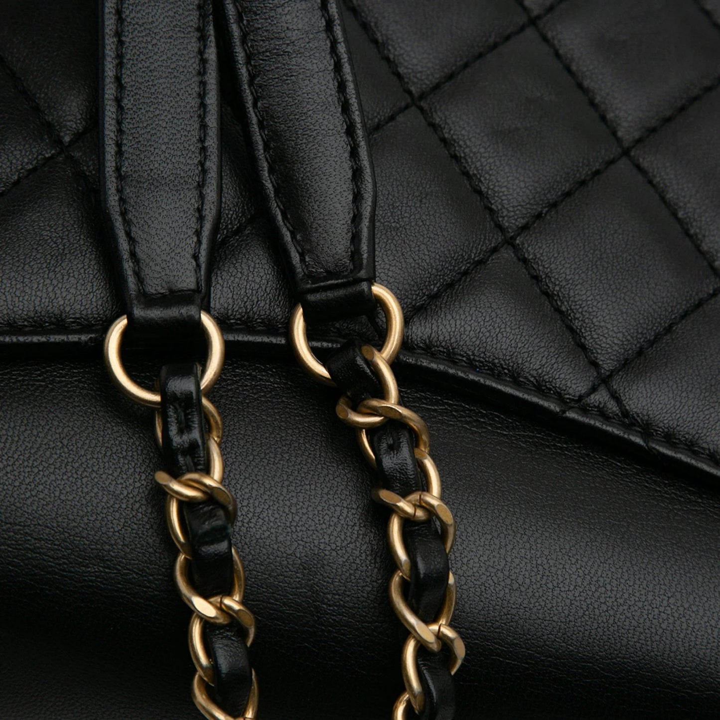 Black Chanel Lambskin Lucky Charms Flap Crossbody