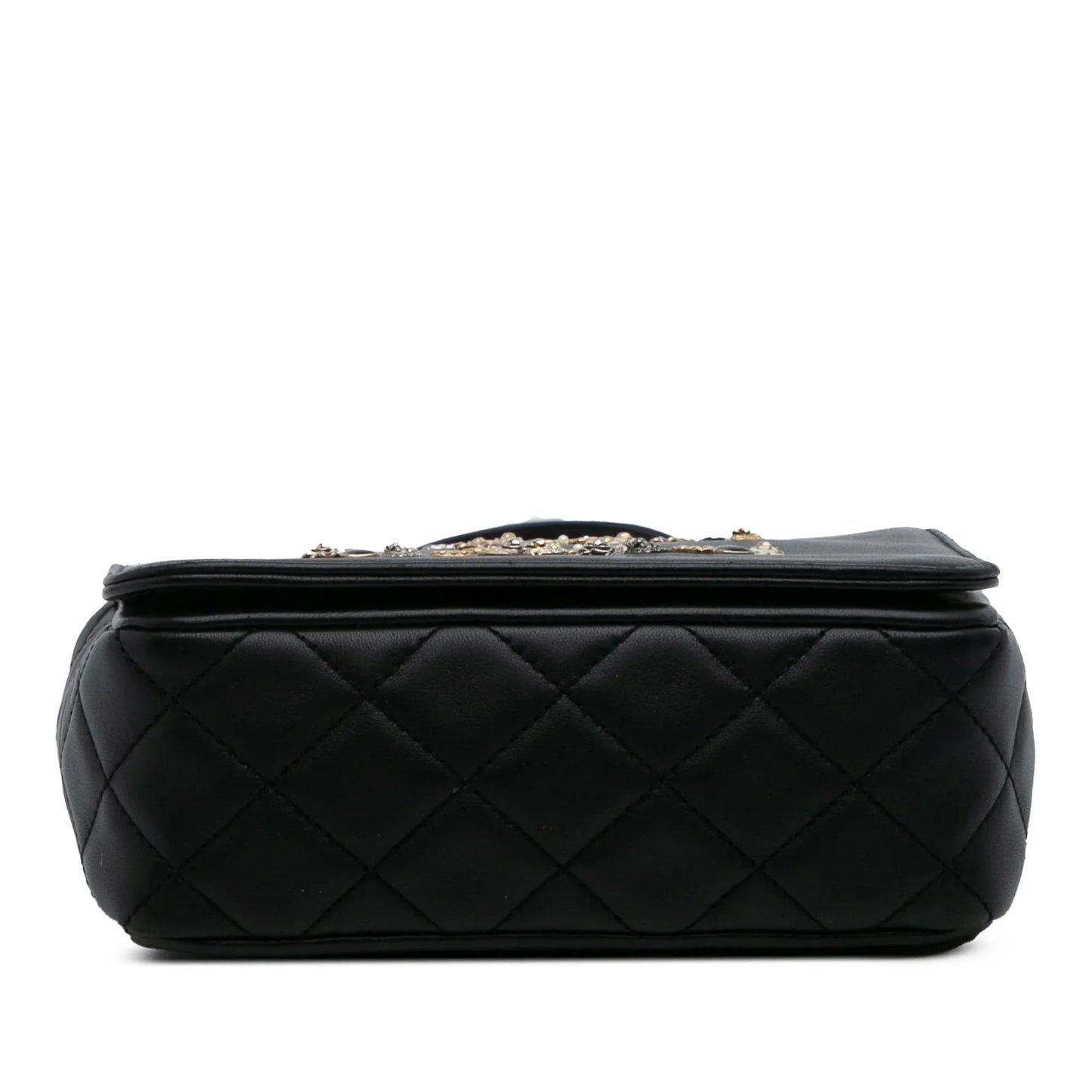 Black Chanel Lambskin Lucky Charms Flap Crossbody