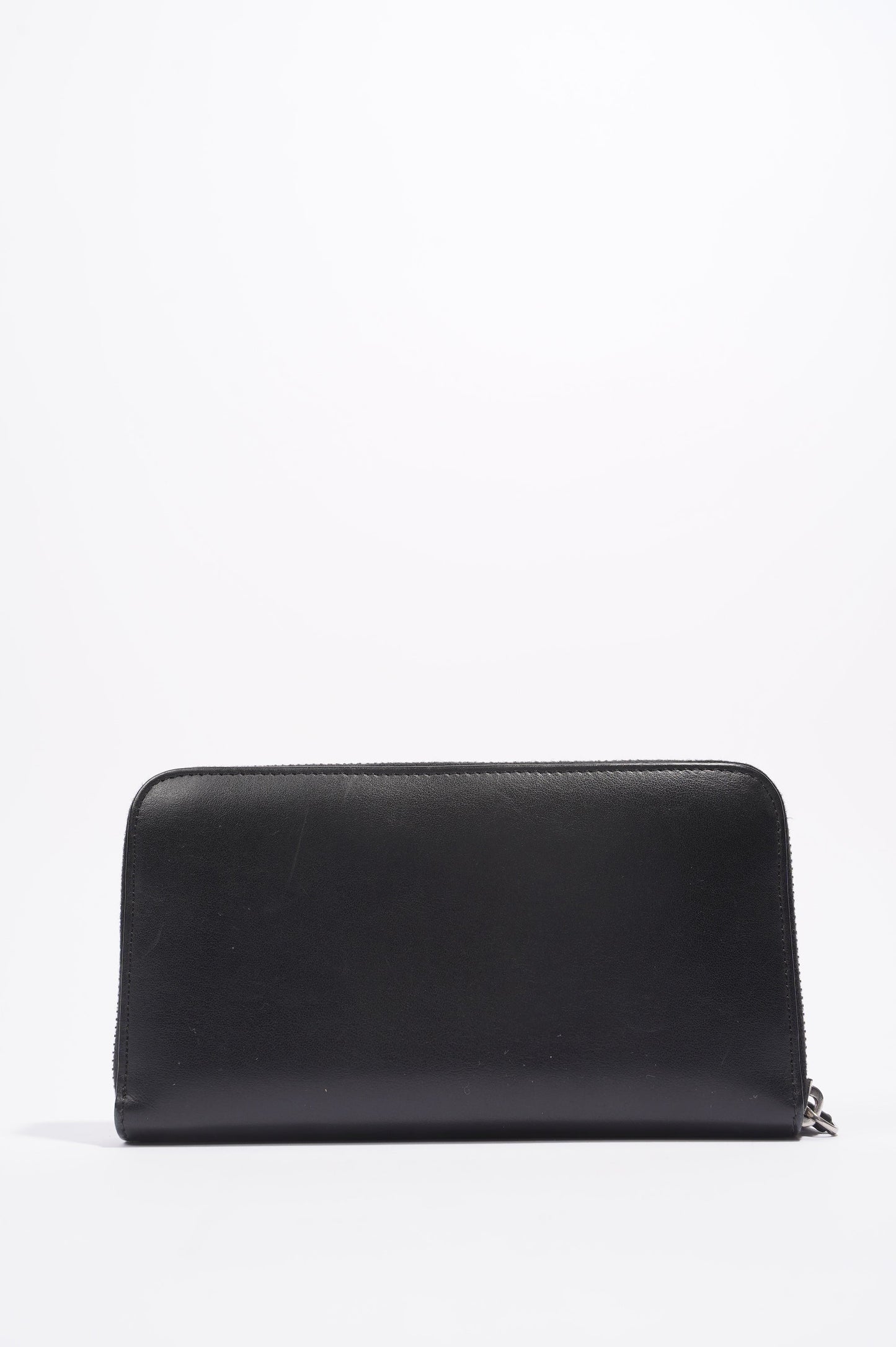 Fendi Monster Eye Wallet Black Leather
