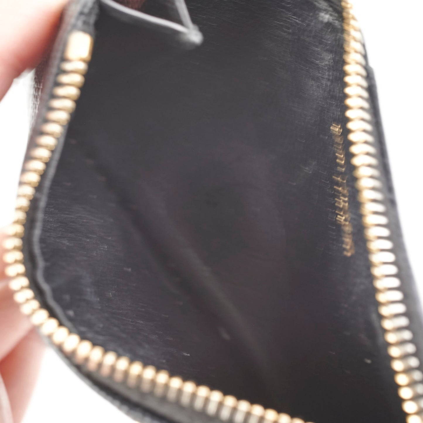Saint Laurent Black Leather Card Holder
