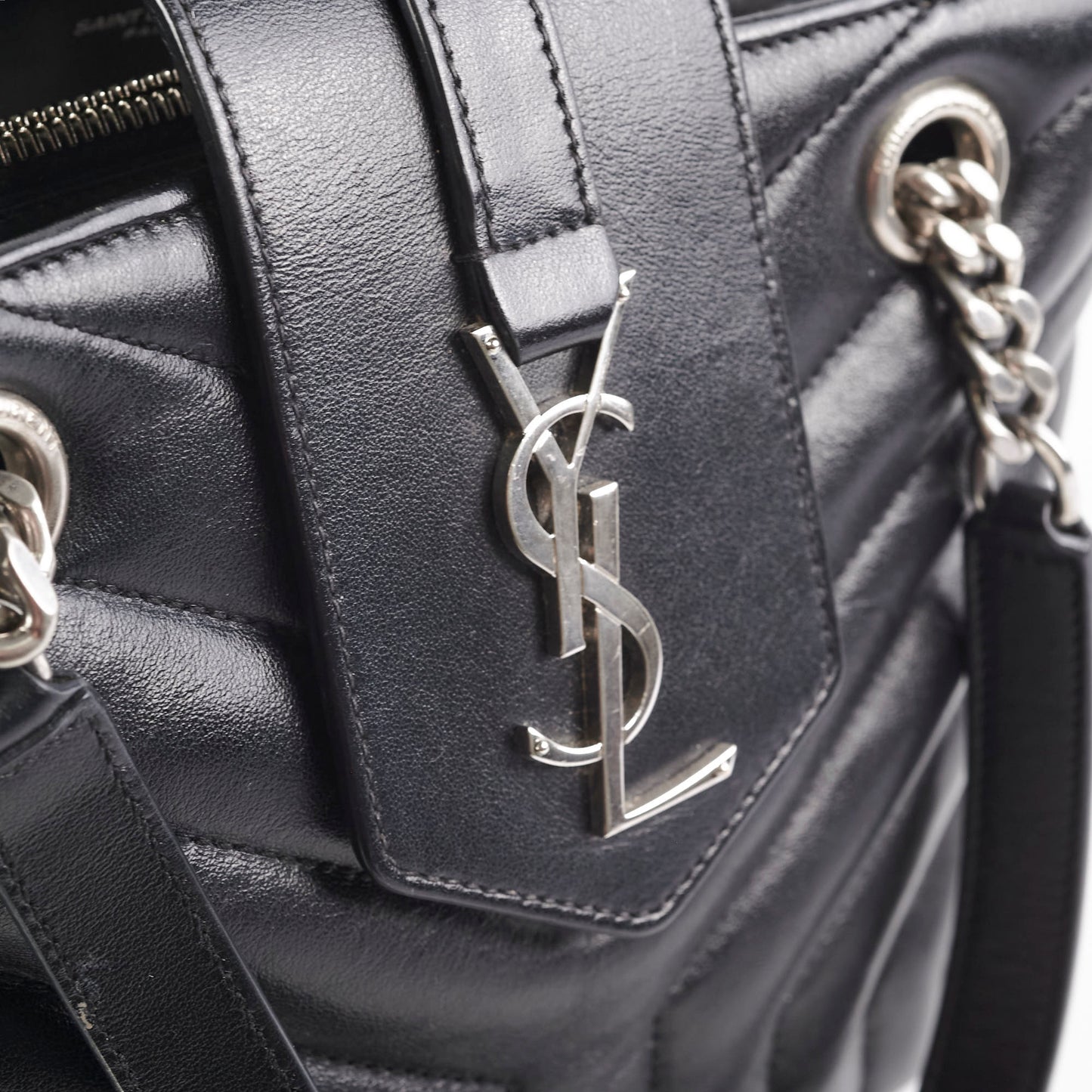 Saint Laurent Loulou Shopper Tote Black