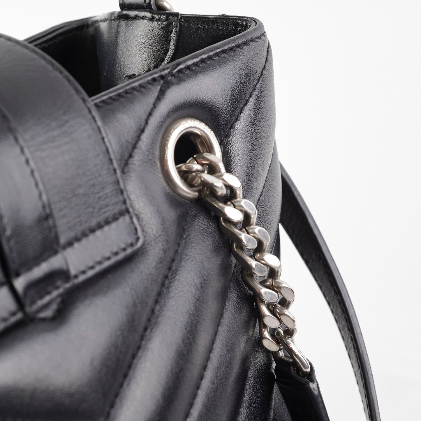 Saint Laurent Loulou Shopper Tote Black