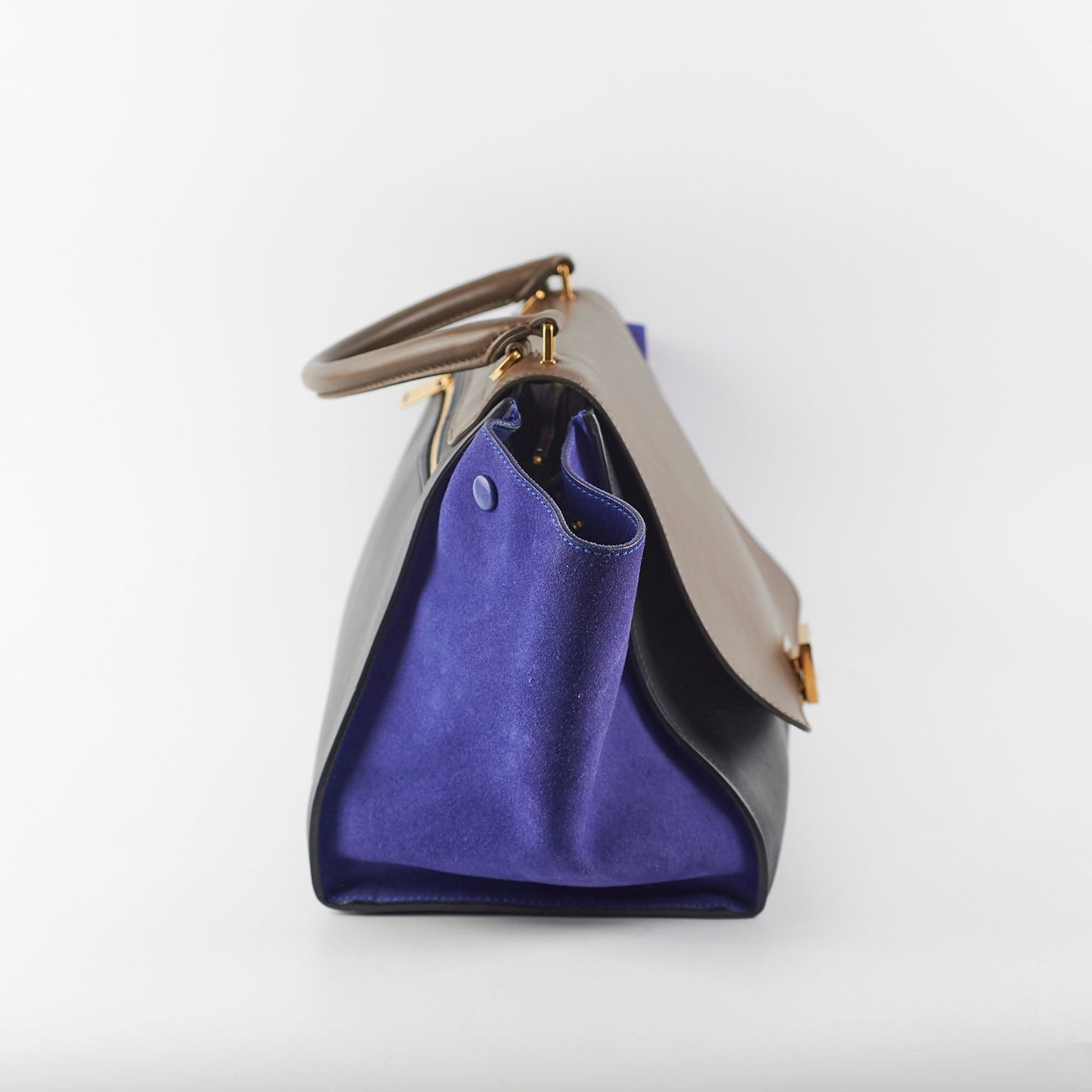 Luxury CELINE Medium Trapeze Tricolour