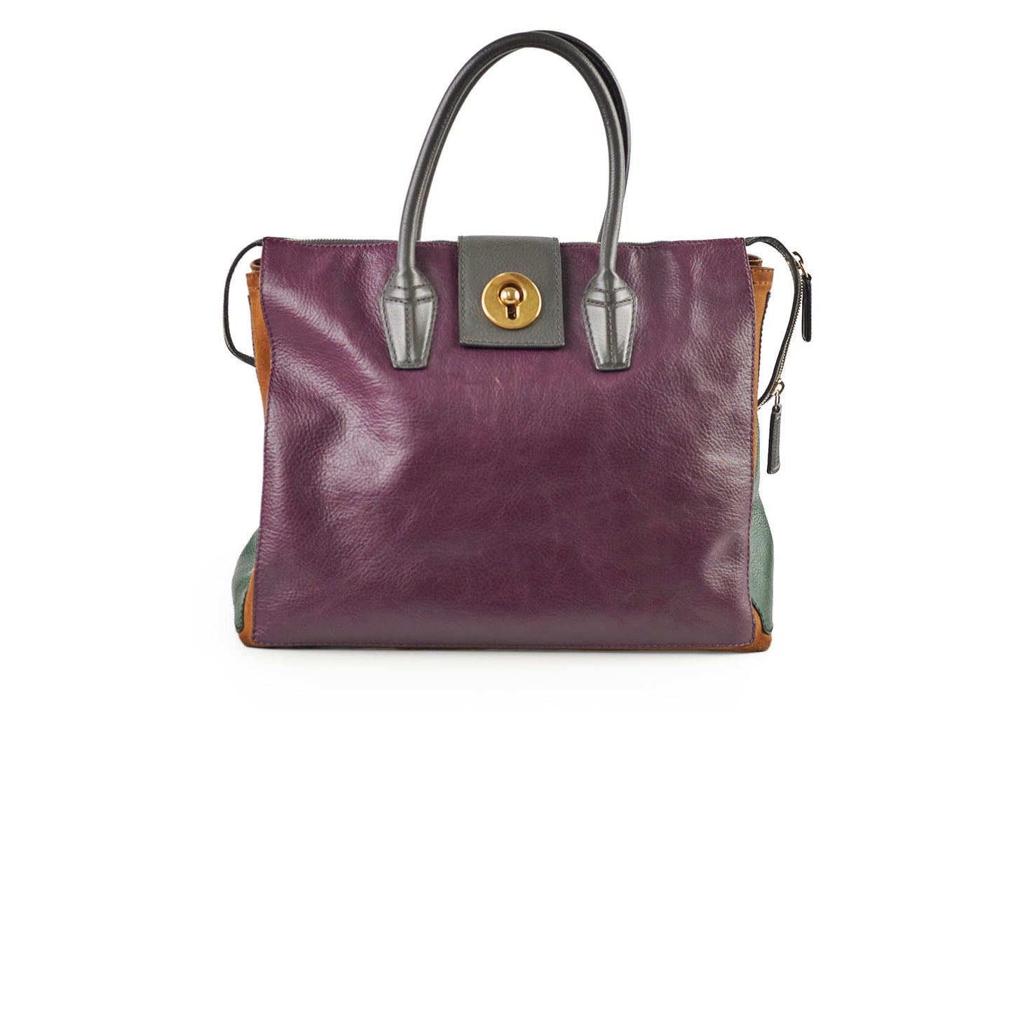Saint Laurent M  Two Cabas Color Leather Tote Bag