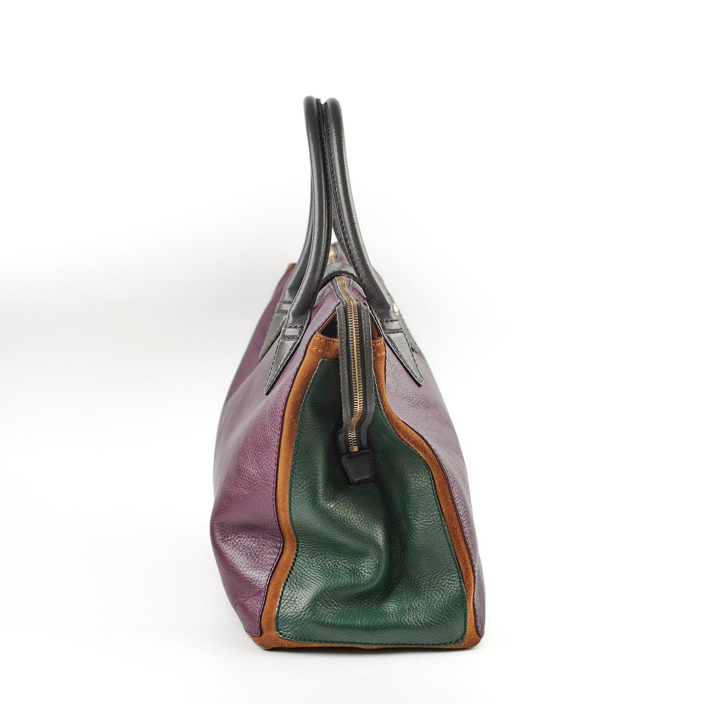 Saint Laurent M  Two Cabas Color Leather Tote Bag