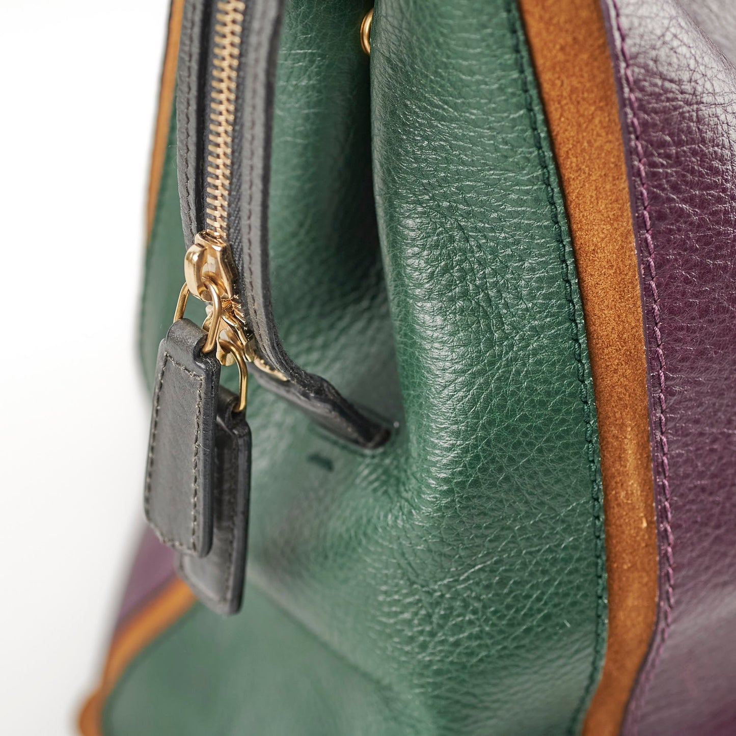 Saint Laurent M  Two Cabas Color Leather Tote Bag