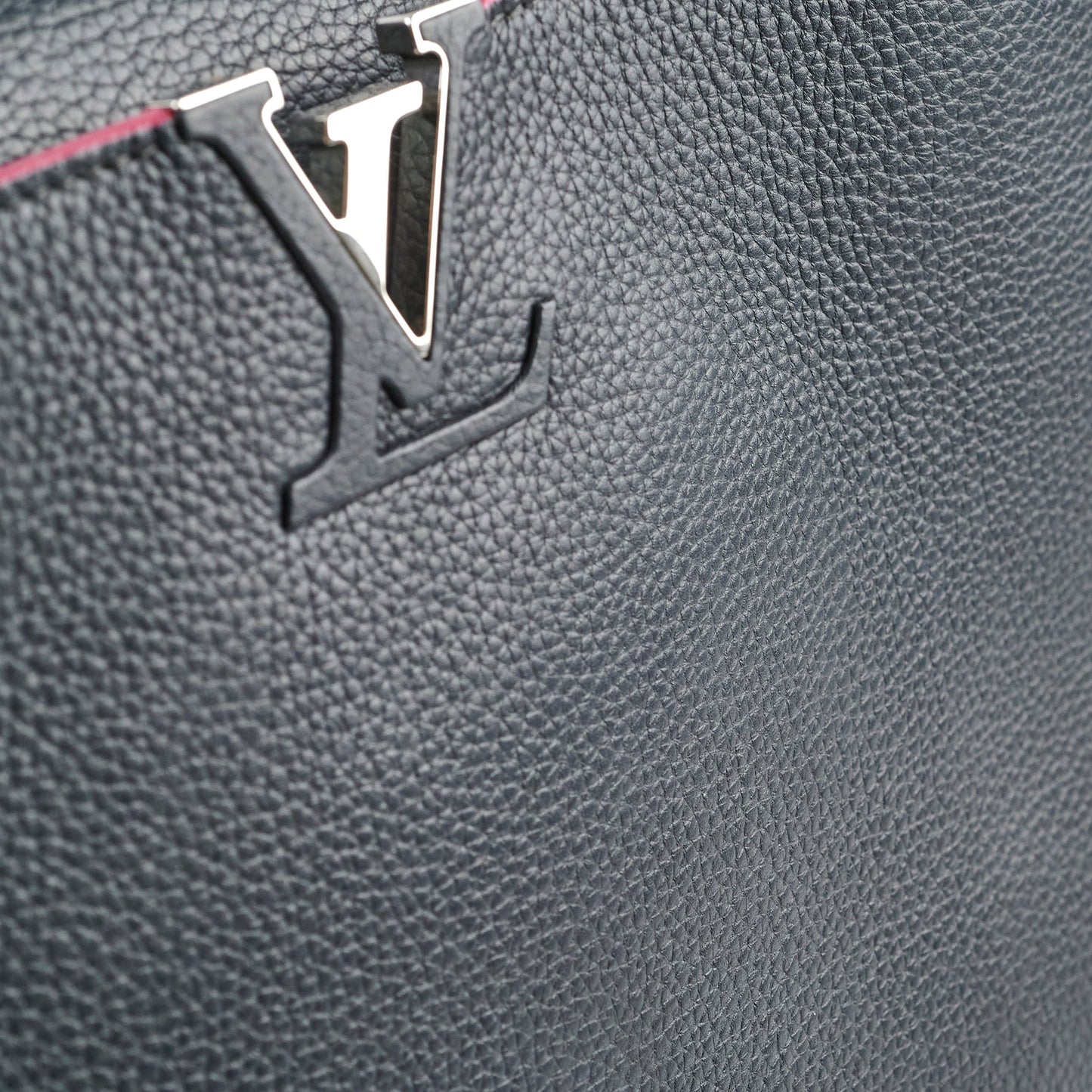 Louis Vuitton Capucines GM Navy Pink