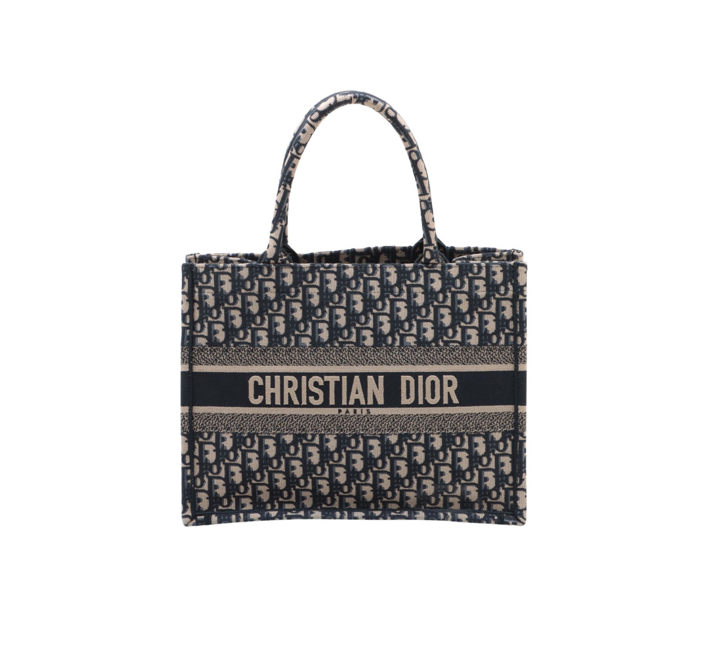 HOLD- BO Christian Dior Medium Oblique Navy Book Tote