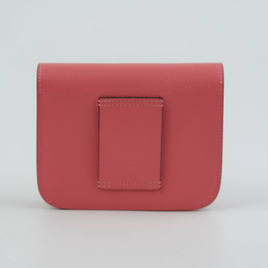 Hermes Slim Constance Rose Azalee Wallet- Stamp B