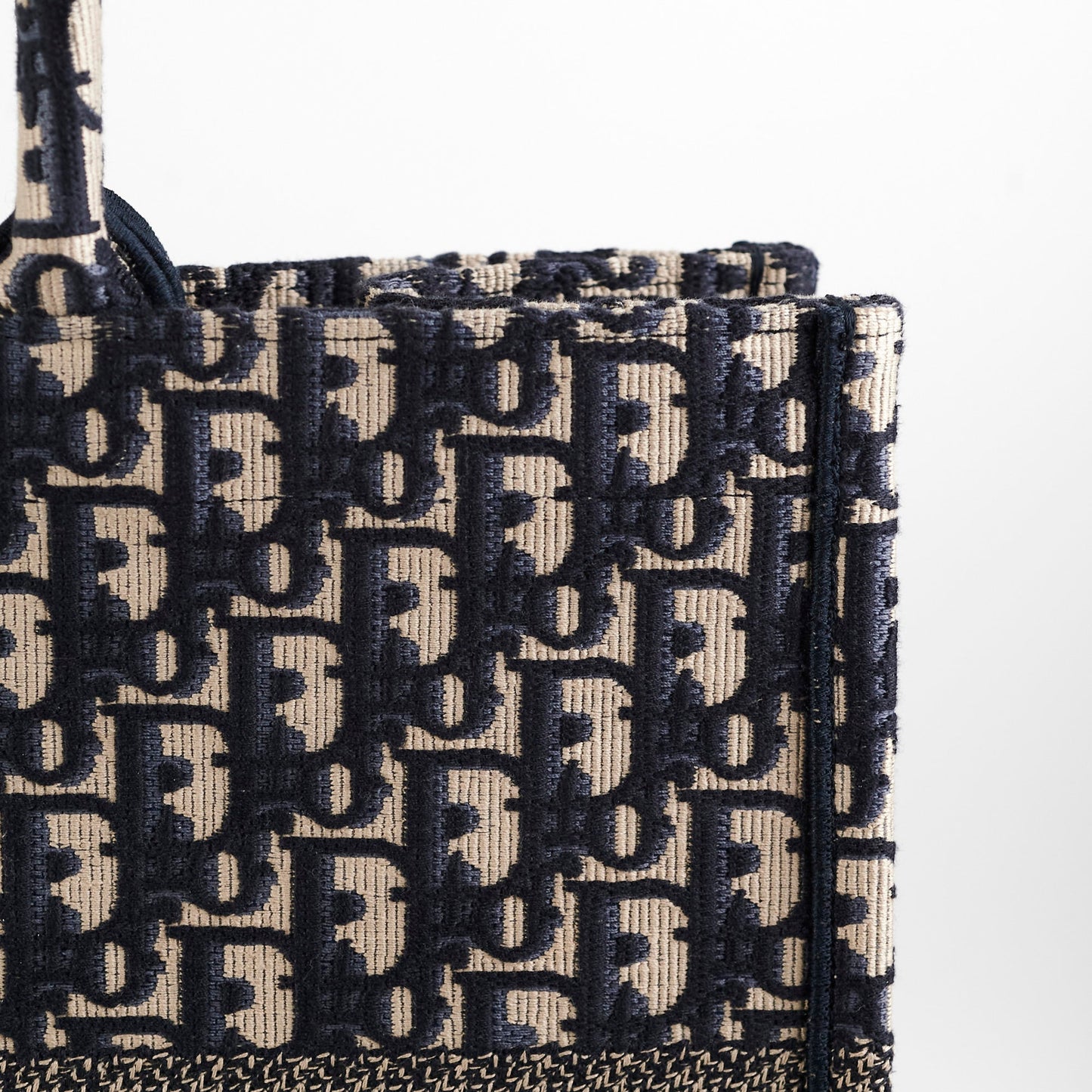Christian Dior Book Tote Large Oblique Navy