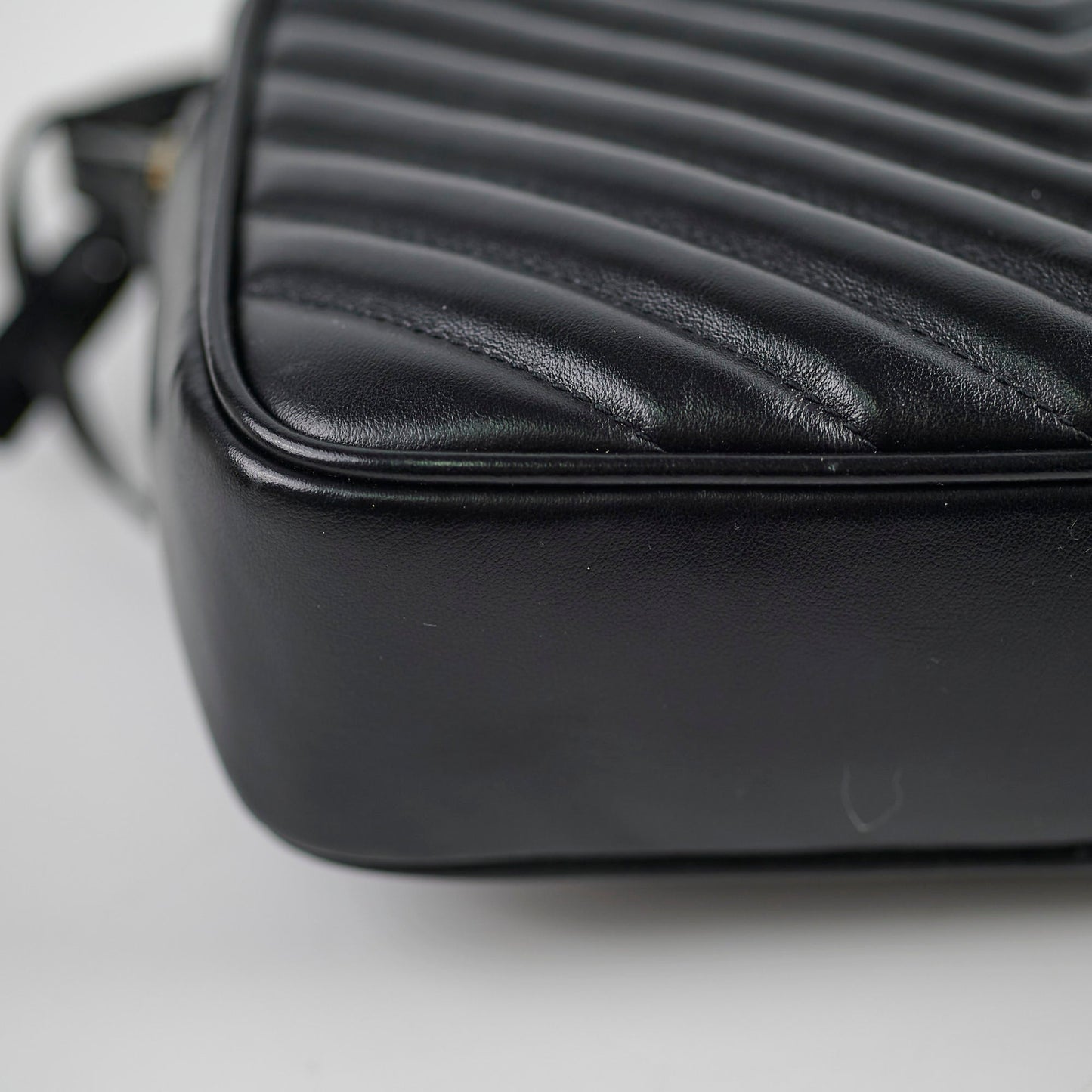 Saint Laurent Lou Camera Black Crossbody Bag