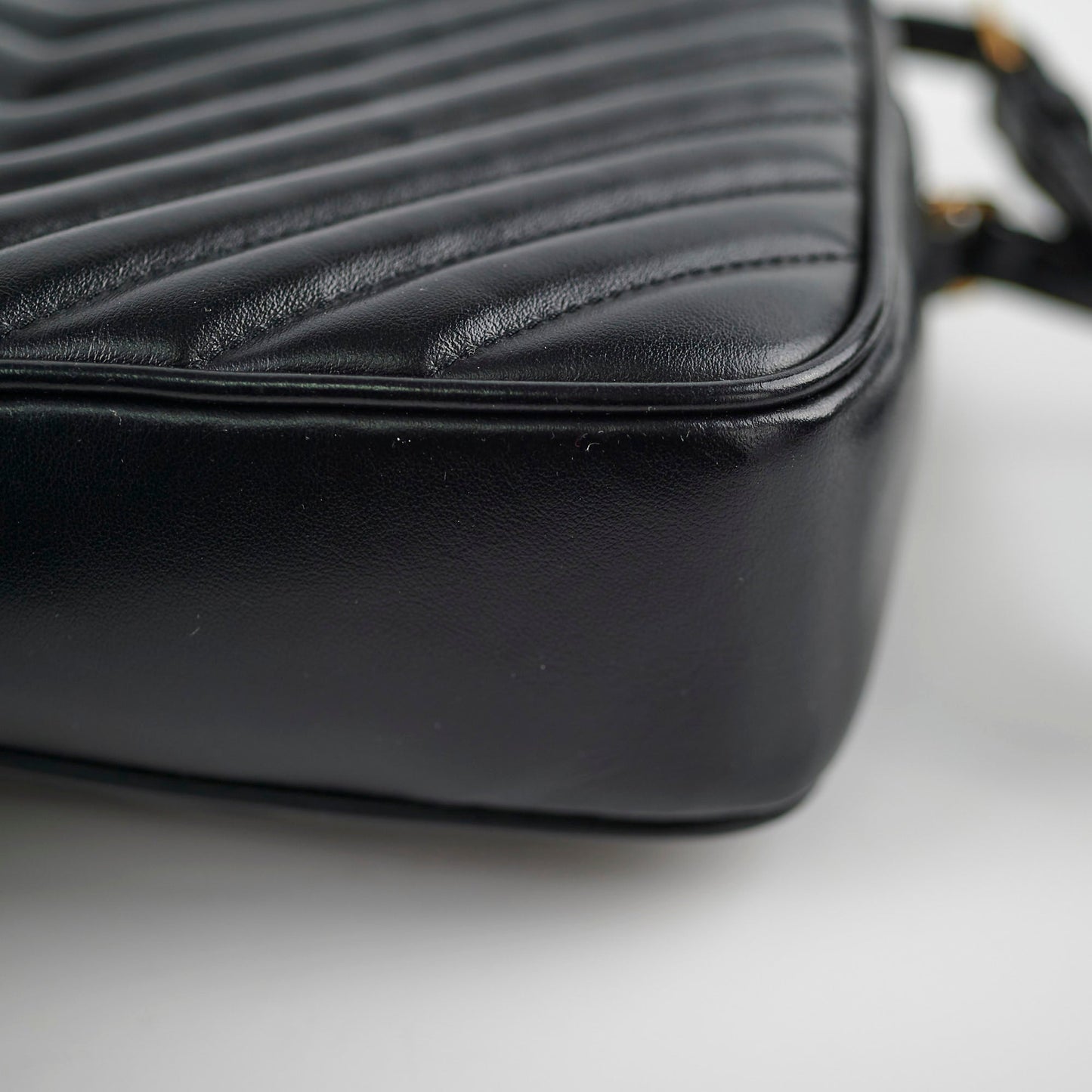 Saint Laurent Lou Camera Black Crossbody Bag