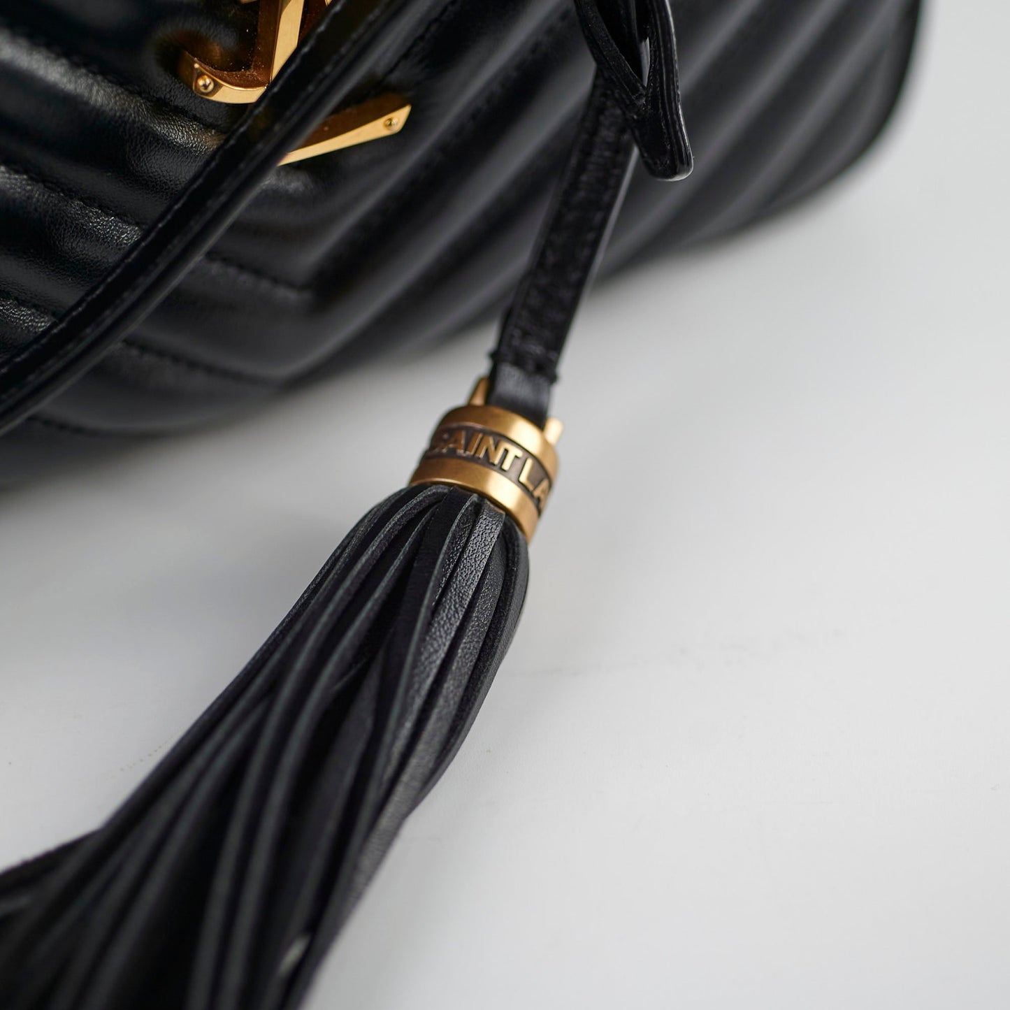 Saint Laurent Lou Camera Black Crossbody Bag