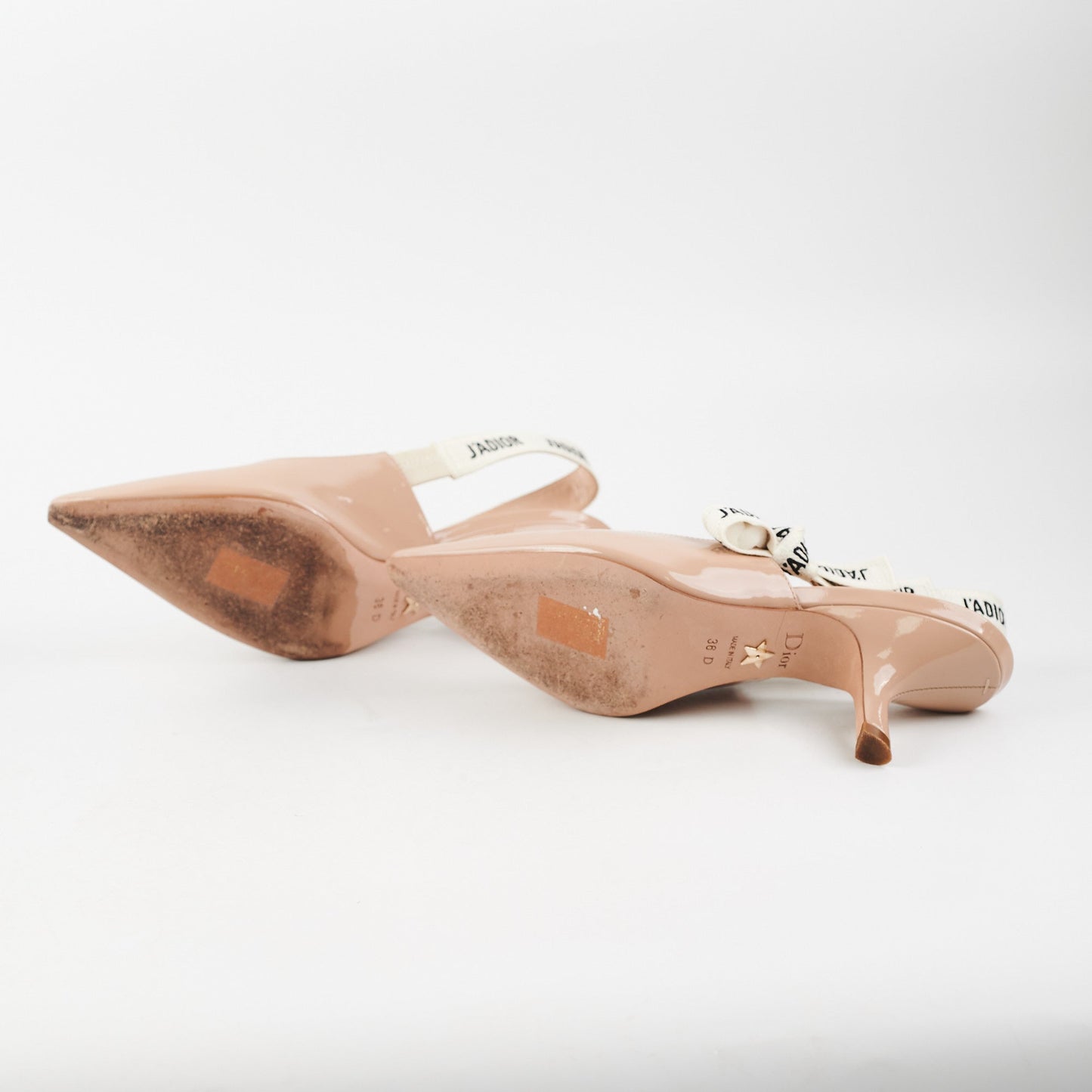 Dior Slingback Heels Beige 36