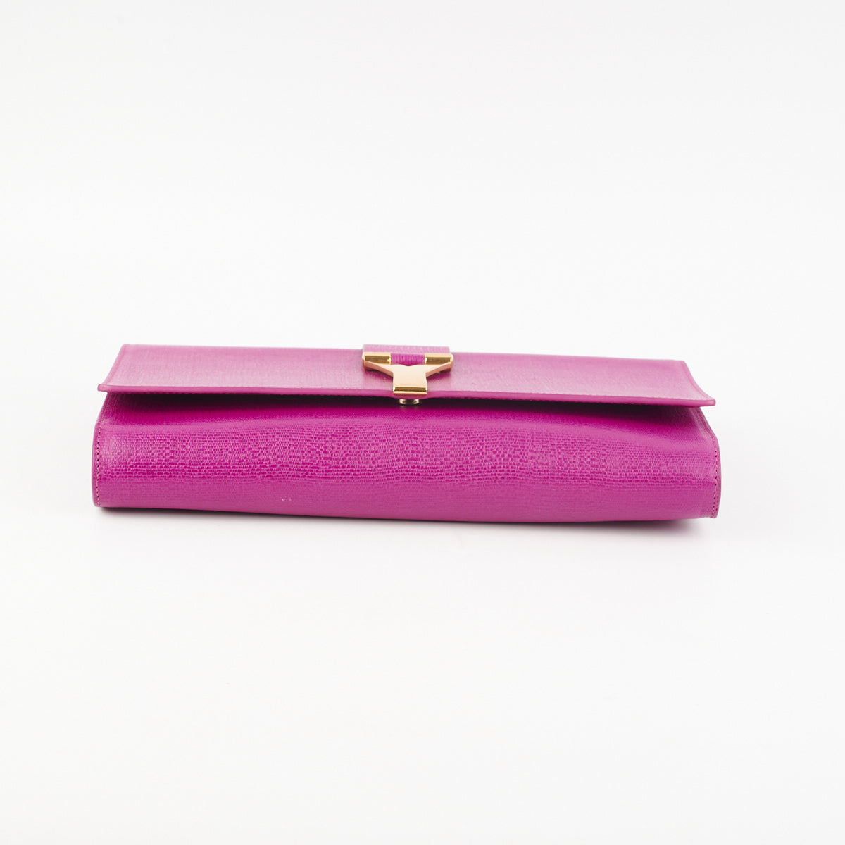 Saint Laurent Y Clutch Fuchsia