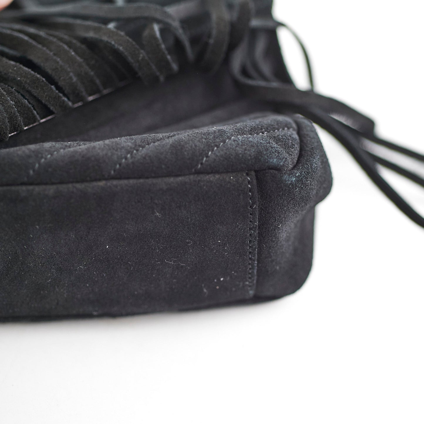 Saint Laurent Suede Black Tassel