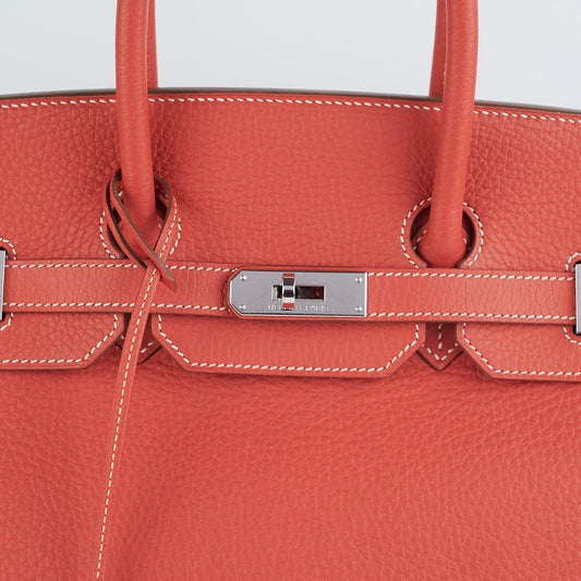 Hermes Birkin 35 Clemence Red