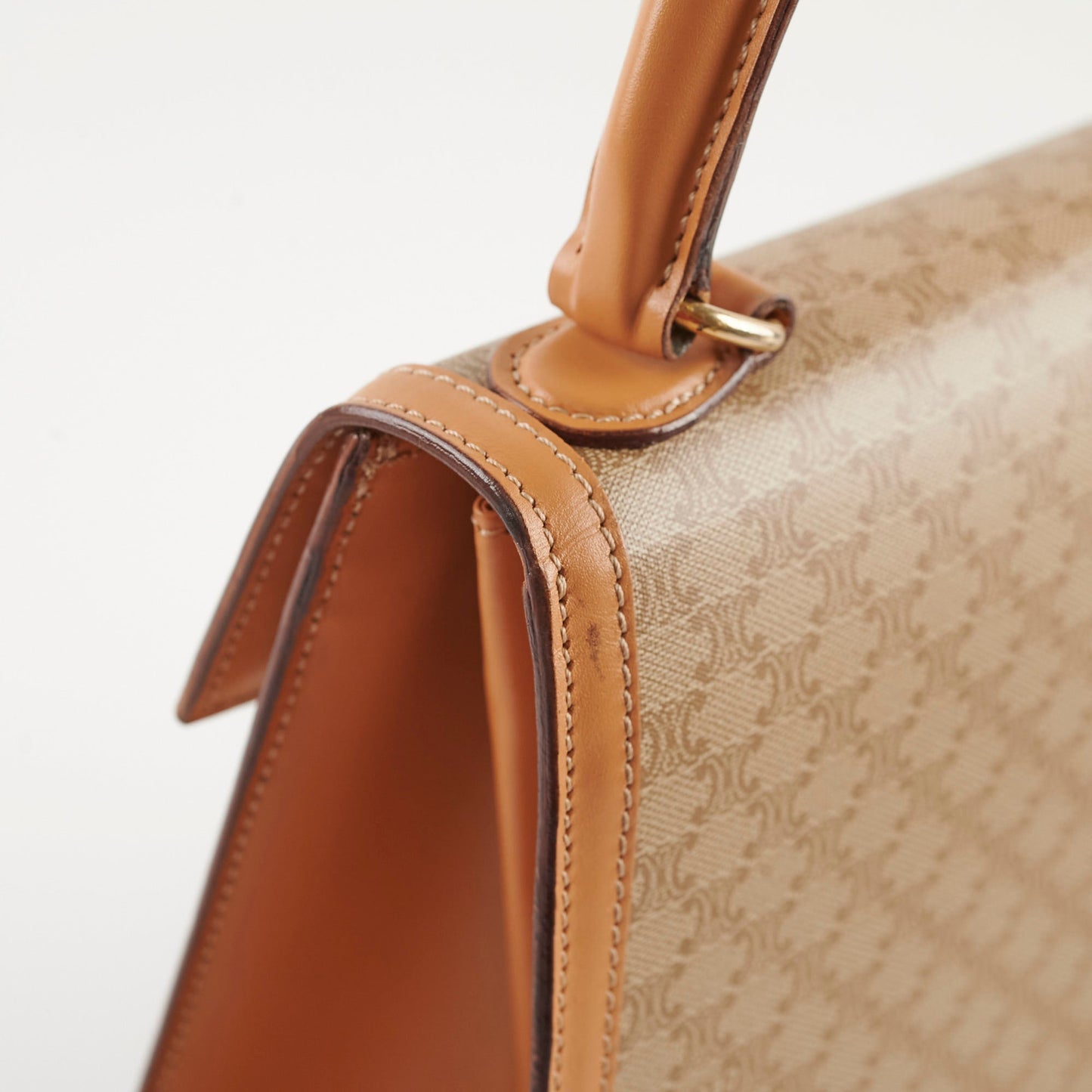 Luxury CELINE   Macadam Kelly Bag Beige