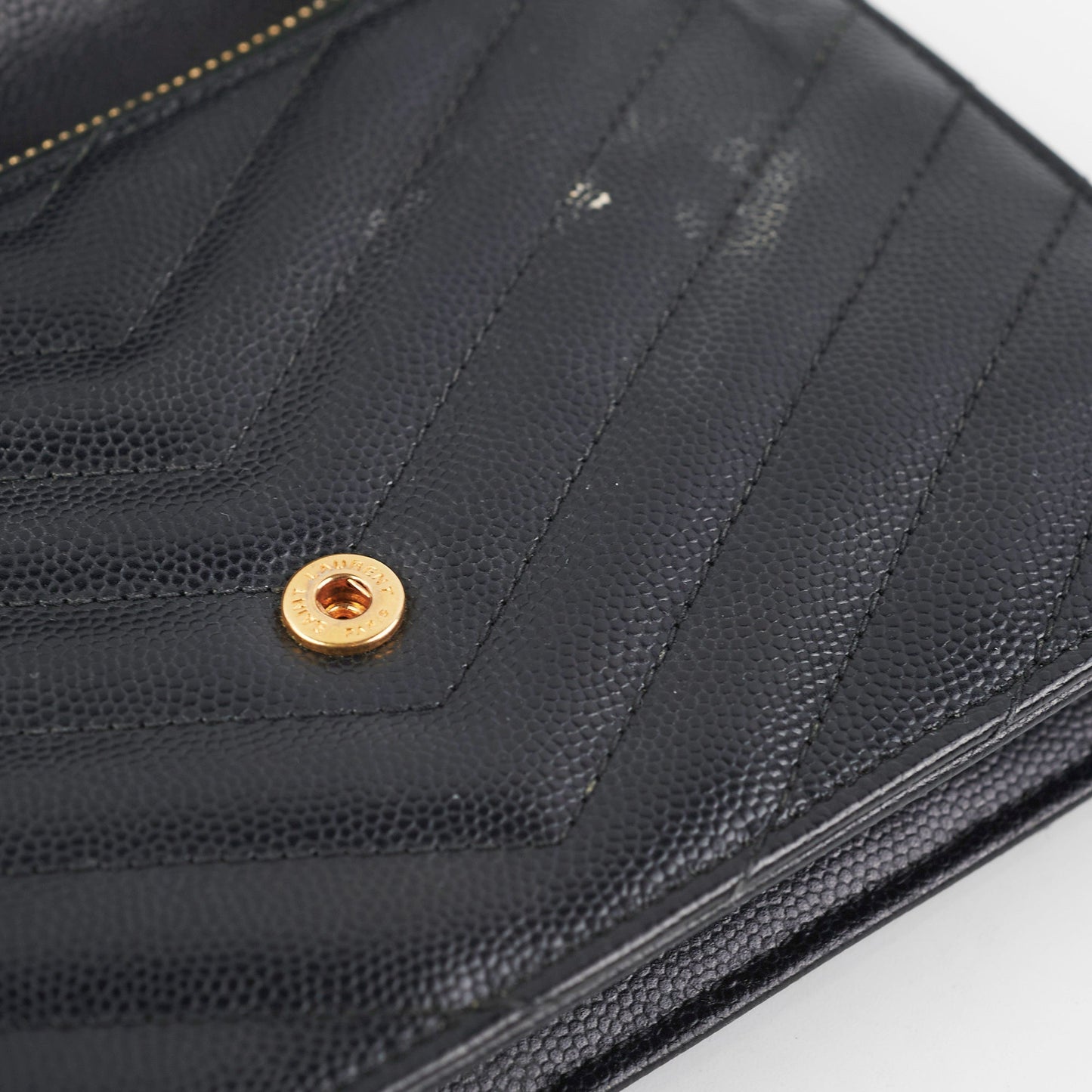 Saint Laurent Envelope Wallet On Chain WOC Black